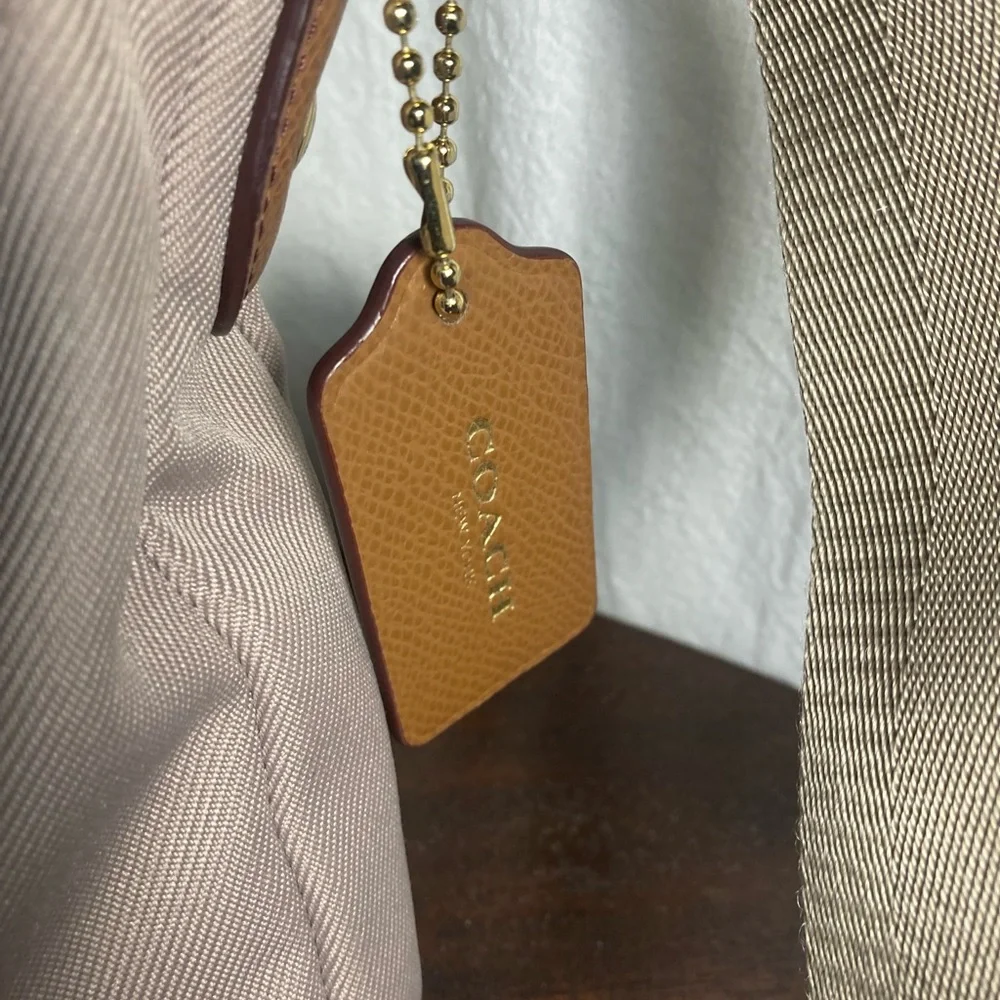 Coach Sawyer Beige Crossbody Bag